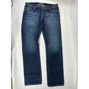 Robins Jeans Harley Leather Flap Studded Pocket Men's Size 38x37